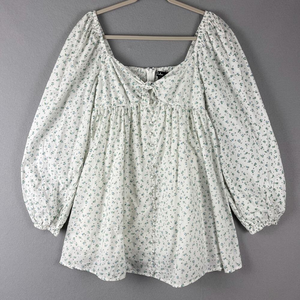 Lulus Exceptional Sweetheart Babydoll Dress Womens Small Floral Fairy Cottage